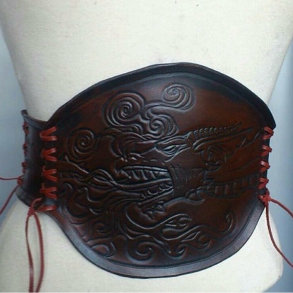 Leather handmade belt.
